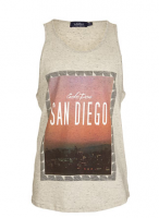 GREY TEXTURED PRINT VEST